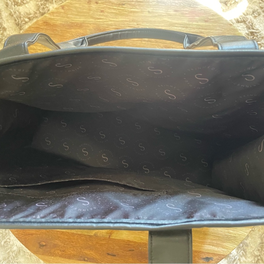 SkinMedica Beige and Black Straw Tote Bag - Picture 4 of 4